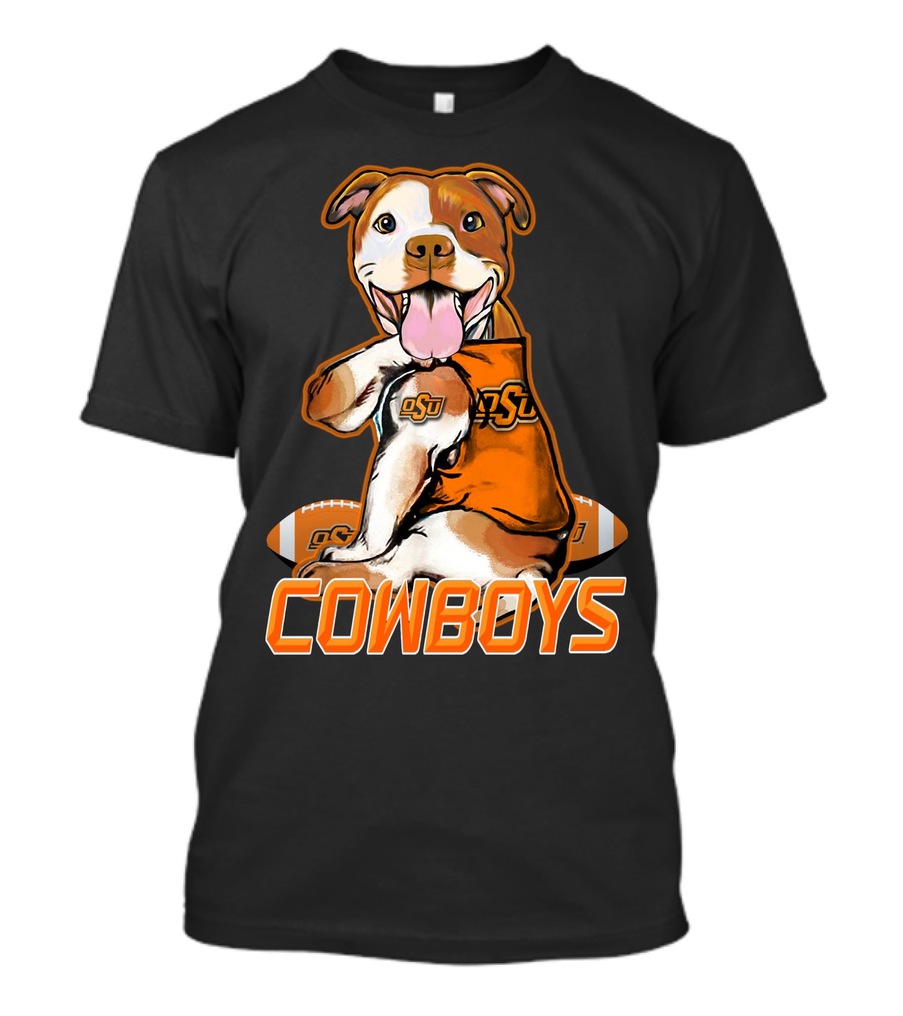 Pittbull OSU Cowboys Football Team Spirit T-Shirt