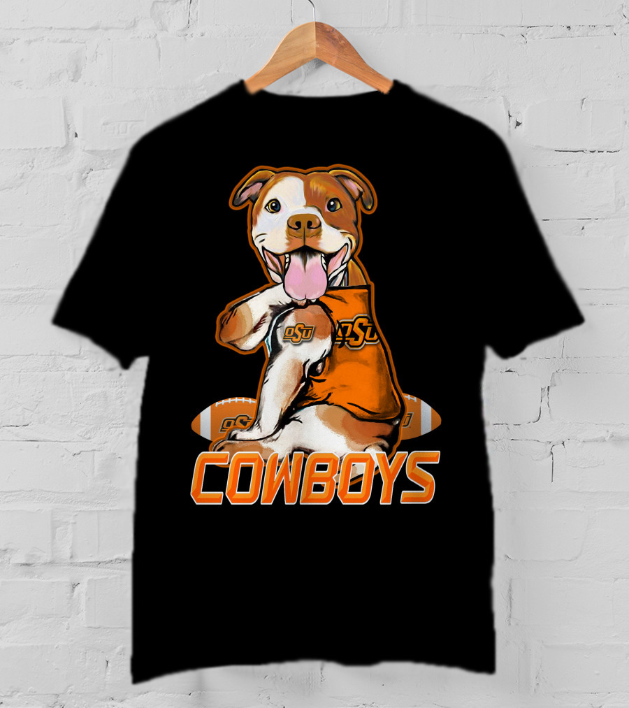 Pittbull OSU Cowboys Football Team Spirit T-Shirt