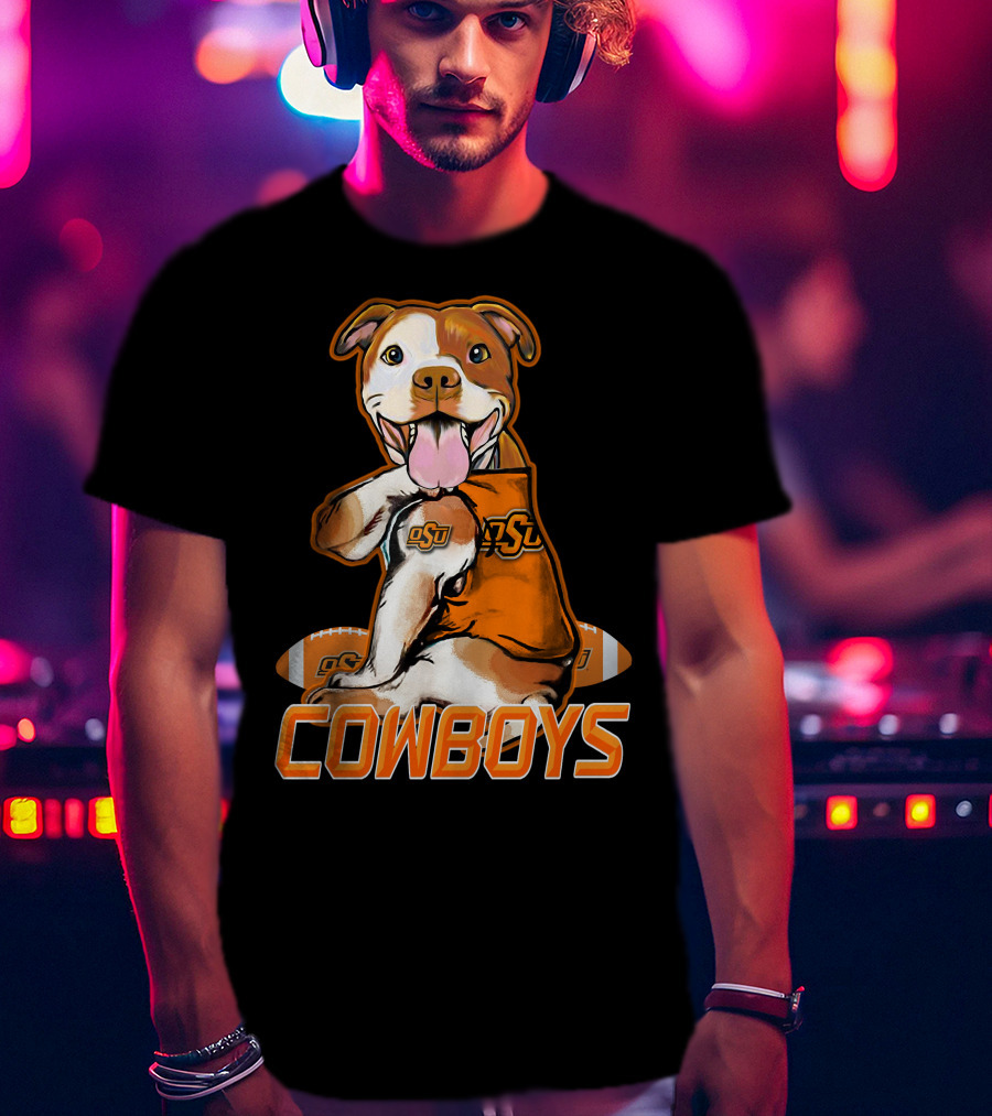 Pittbull OSU Cowboys Football Team Spirit T-Shirt