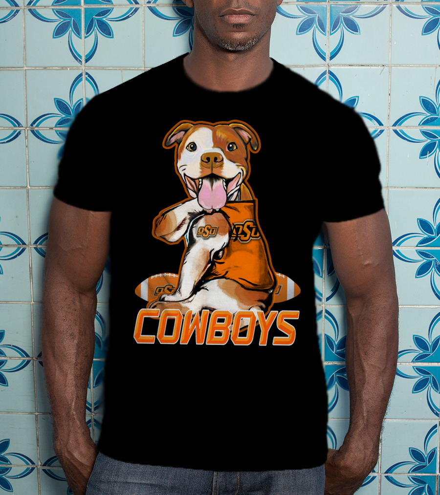 Pittbull OSU Cowboys Football Team Spirit T-Shirt