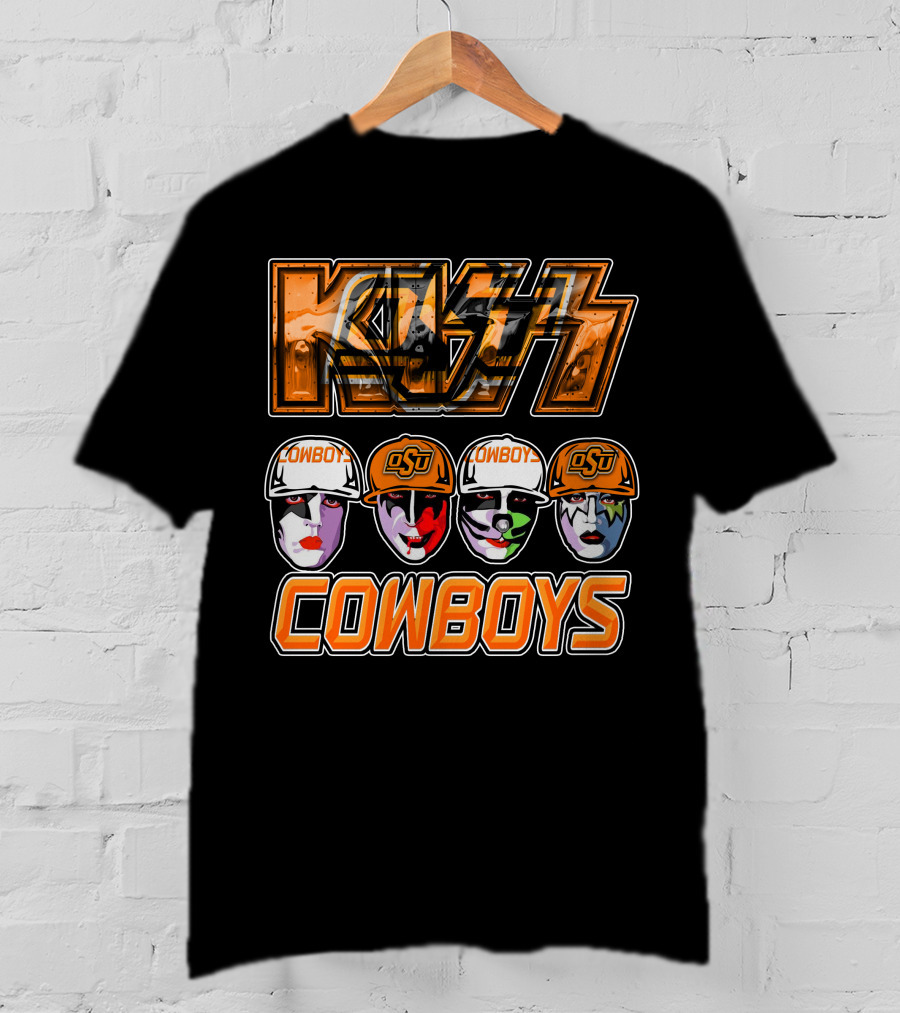 KISS Oklahoma State Cowboys OSU Fan T-Shirt