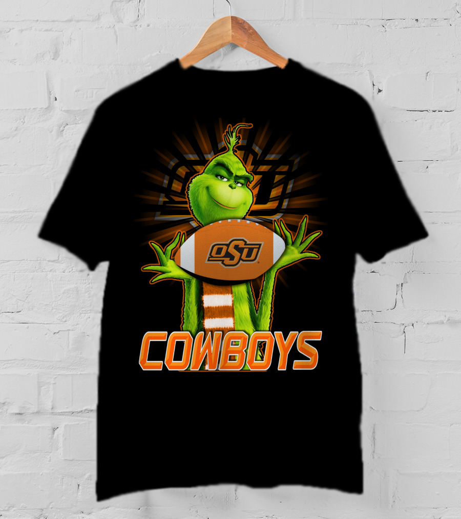 Grinch OSU Football Cowboys T-Shirt