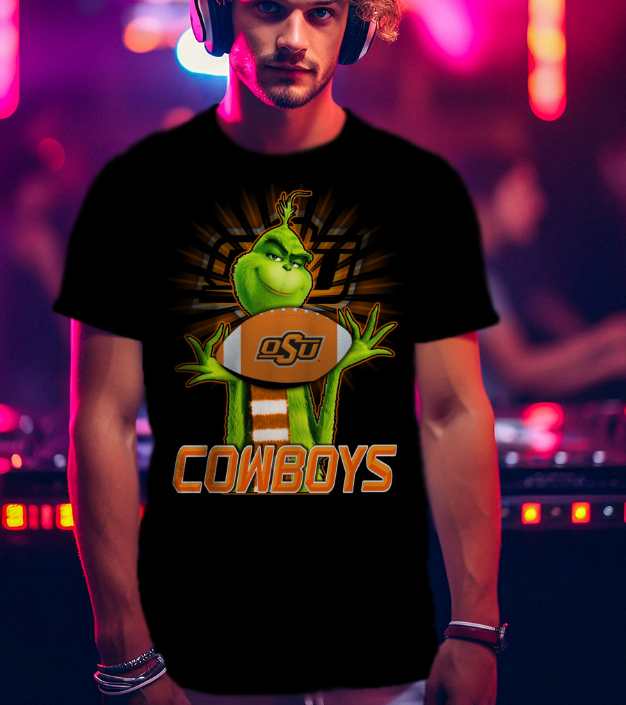 Grinch OSU Football Cowboys T-Shirt
