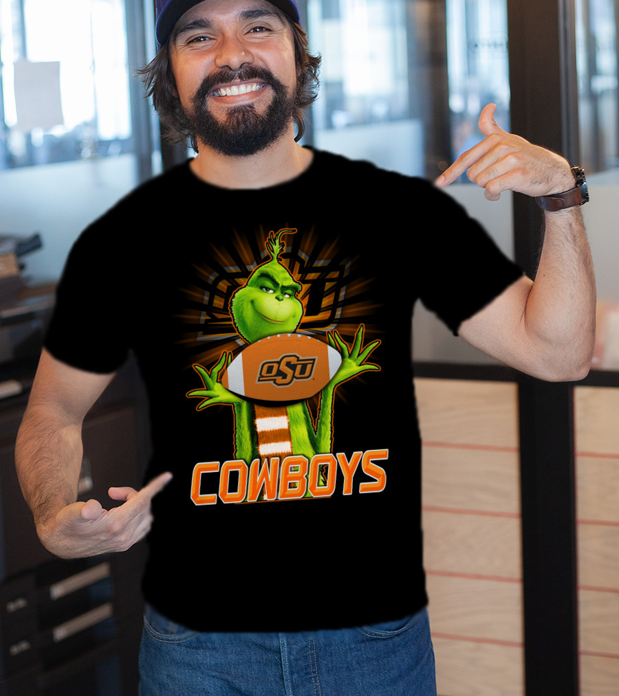 Grinch OSU Football Cowboys T-Shirt