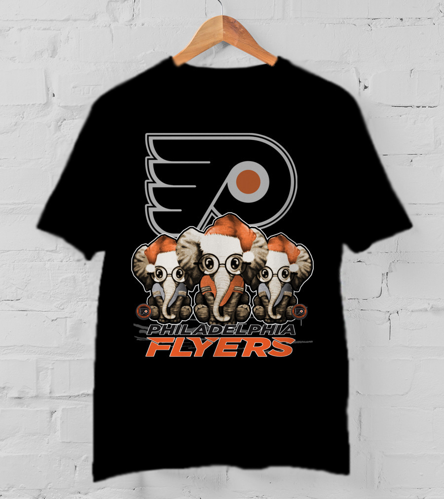 Philadelphia Flyers Elephant Xmas T-Shirt