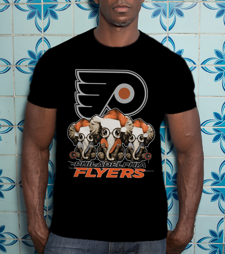 Philadelphia Flyers Elephant Xmas T-Shirt