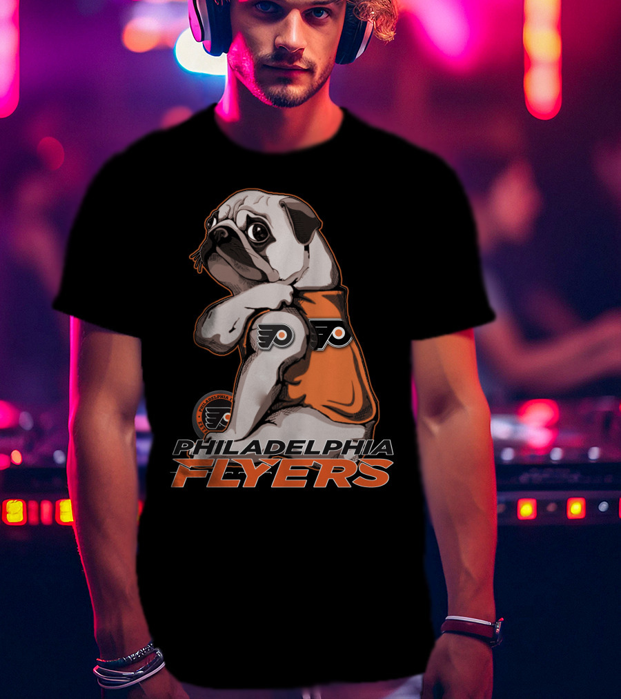 Philadelphia Flyers Pug Mascot T-Shirt