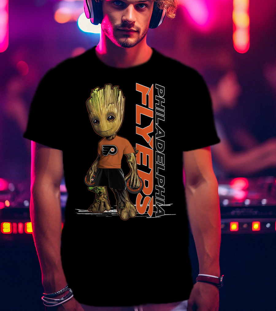 Philadelphia Flyers Groot Hockey Fan T-Shirt