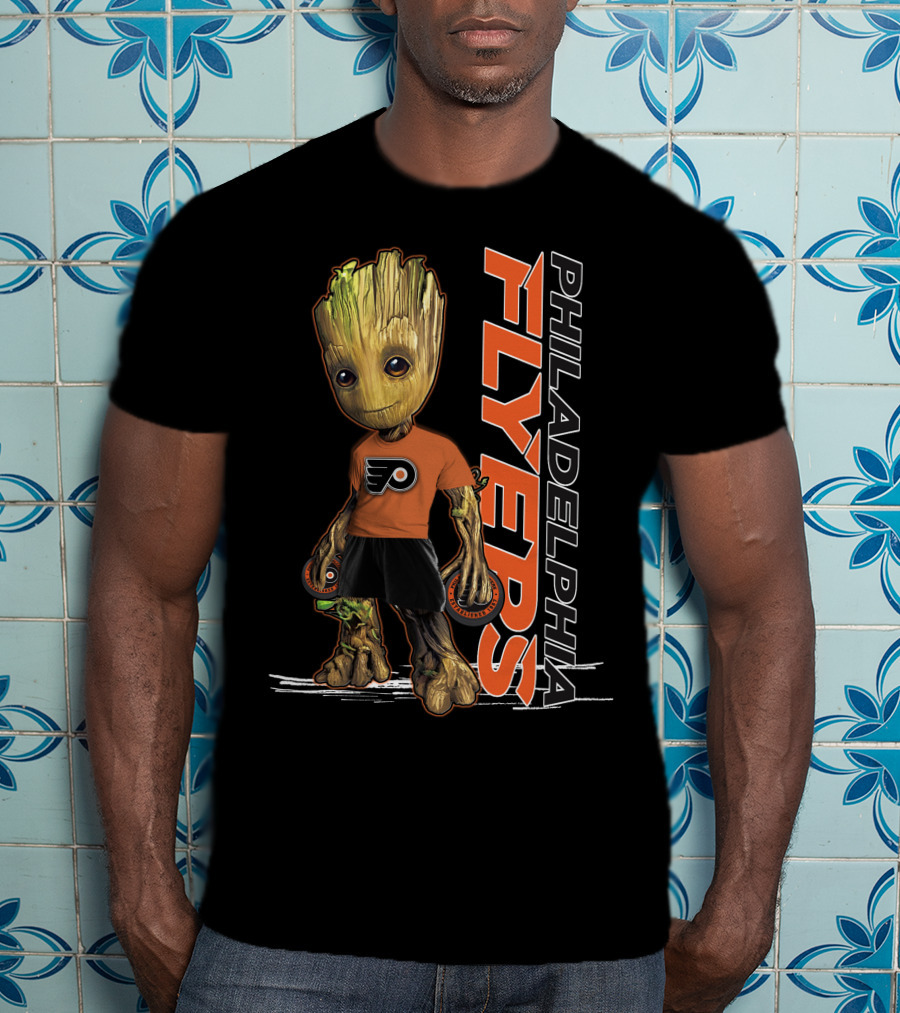 Philadelphia Flyers Groot Hockey Fan T-Shirt
