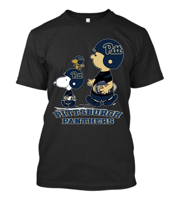 Pitt Football Pittsburgh Panthers Snoopy And Woodstock T-Shirt