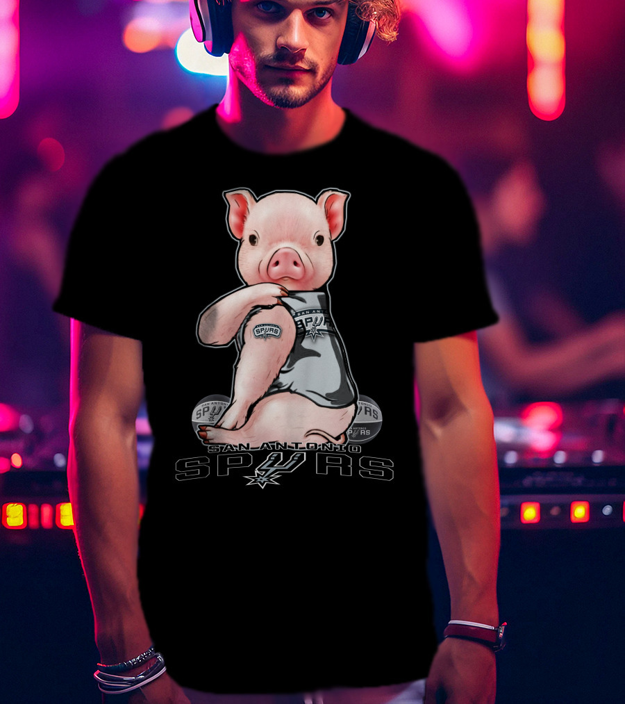 San Antonio Spurs Pig With Spurs T-Shirt