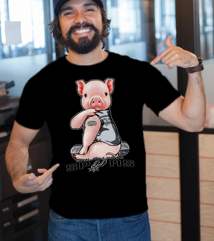 San Antonio Spurs Pig With Spurs T-Shirt