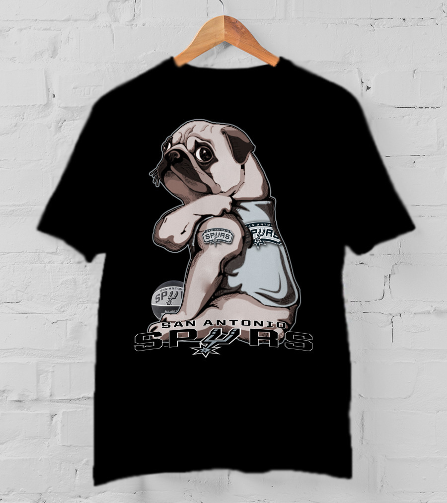 San Antonio Spurs Pug T-Shirt