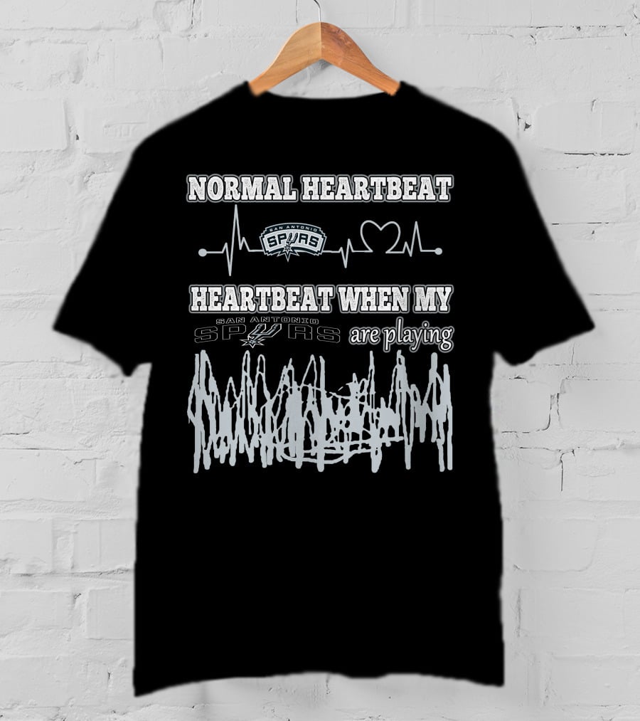 Normal Heartbeat Heartbeat When My San Antonio Spurs Are Playing T-Shirt