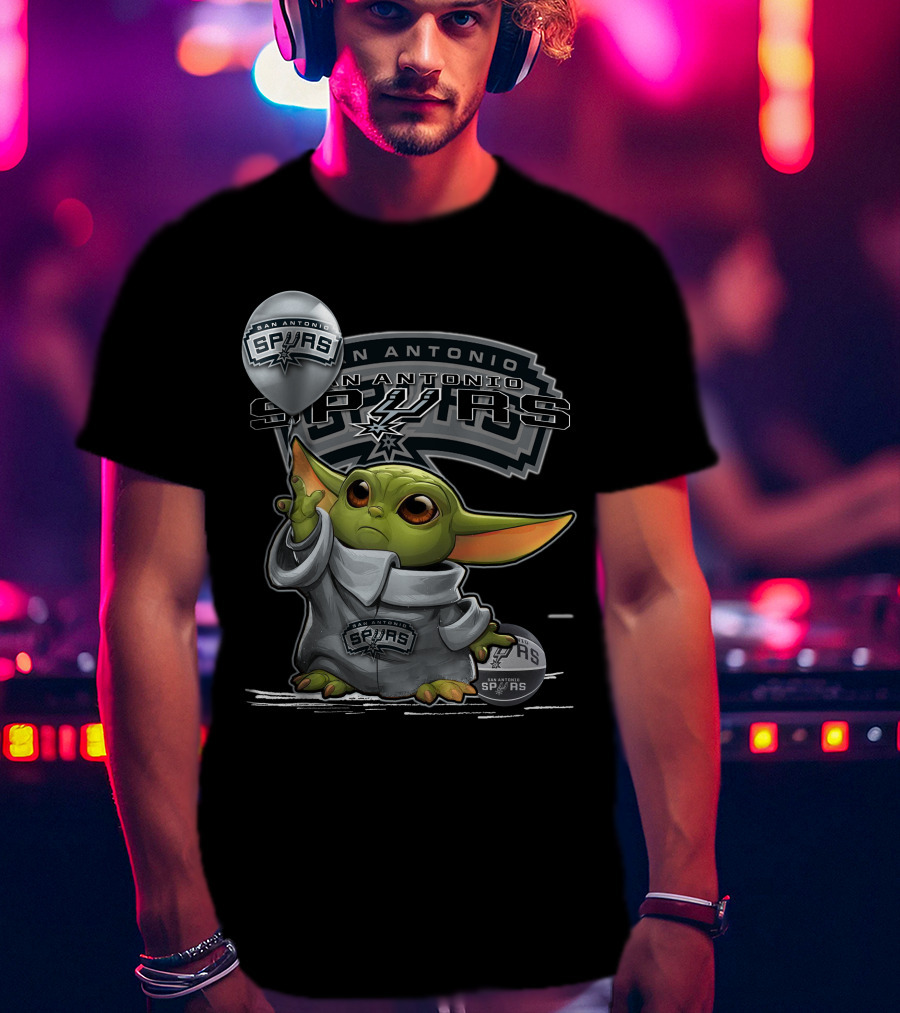 San Antonio Spurs Yoda Character T-Shirt