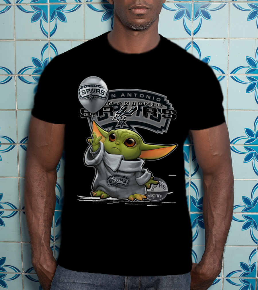 San Antonio Spurs Yoda Character T-Shirt