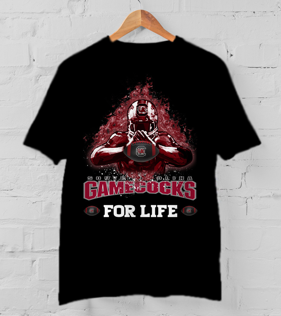 South Carolina Gamecocks Football For Life T-Shirt