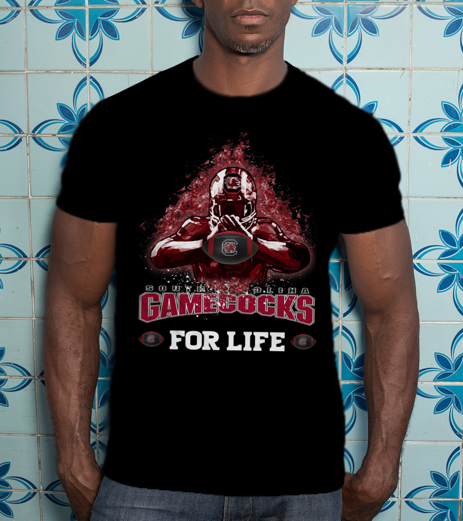 South Carolina Gamecocks Football For Life T-Shirt