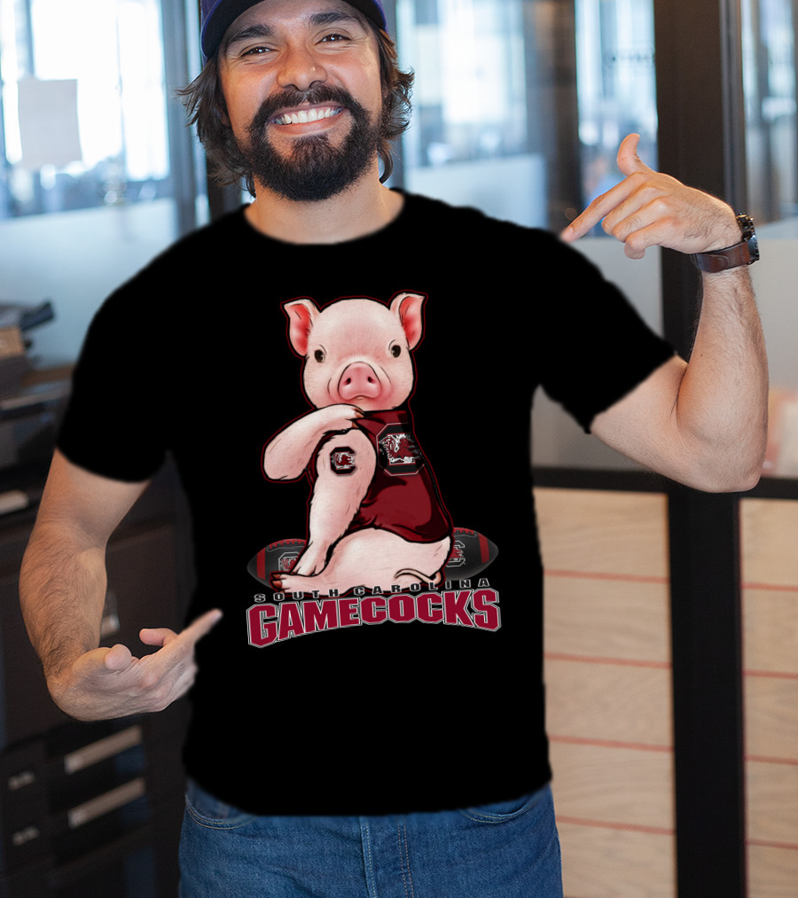 South Carolina Gamecocks Pig Football Fan T-Shirt