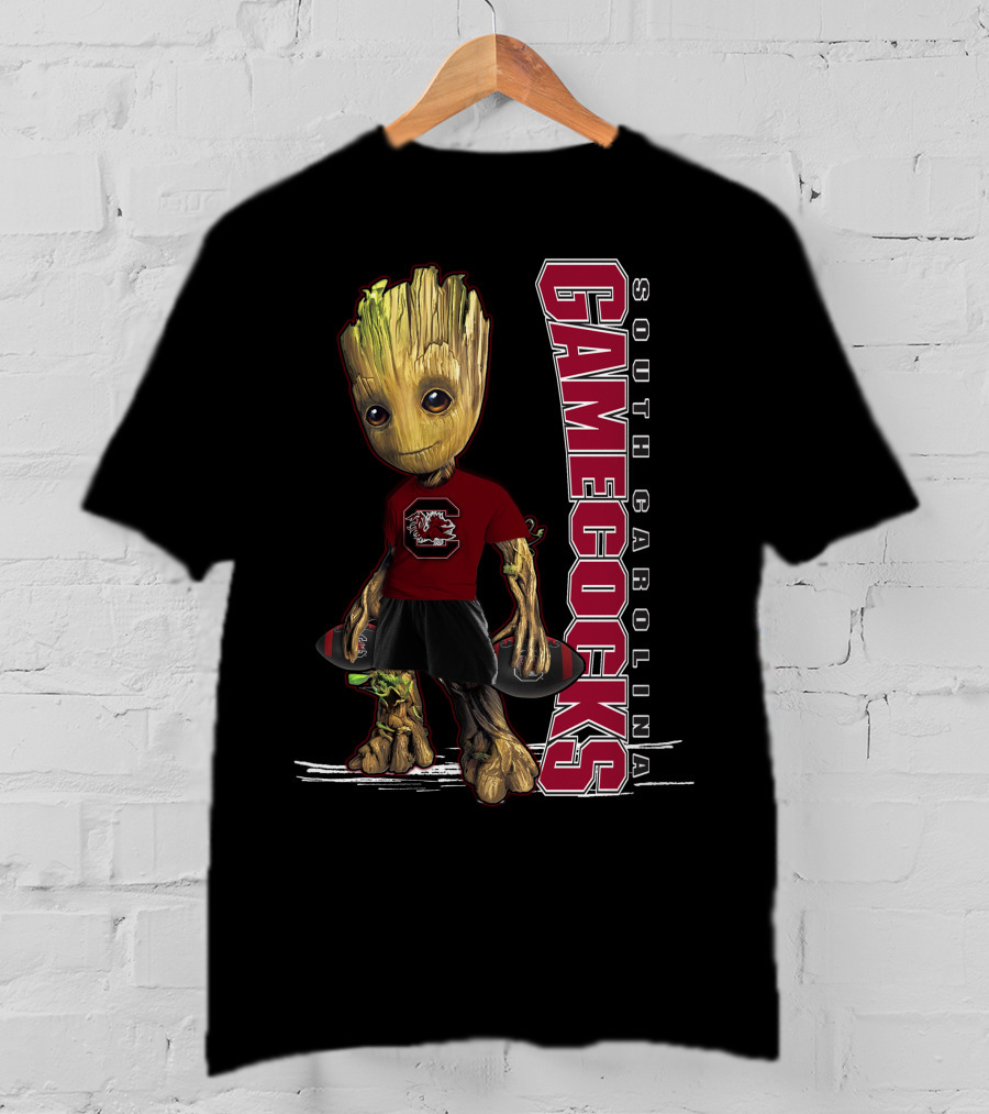 Groot South Carolina Gamecocks Fan With University T-Shirt