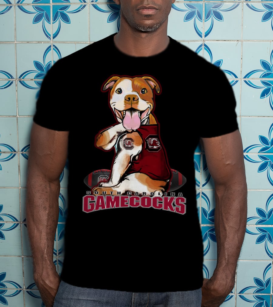 South Carolina Gamecocks Pitbull Football Fan T-Shirt
