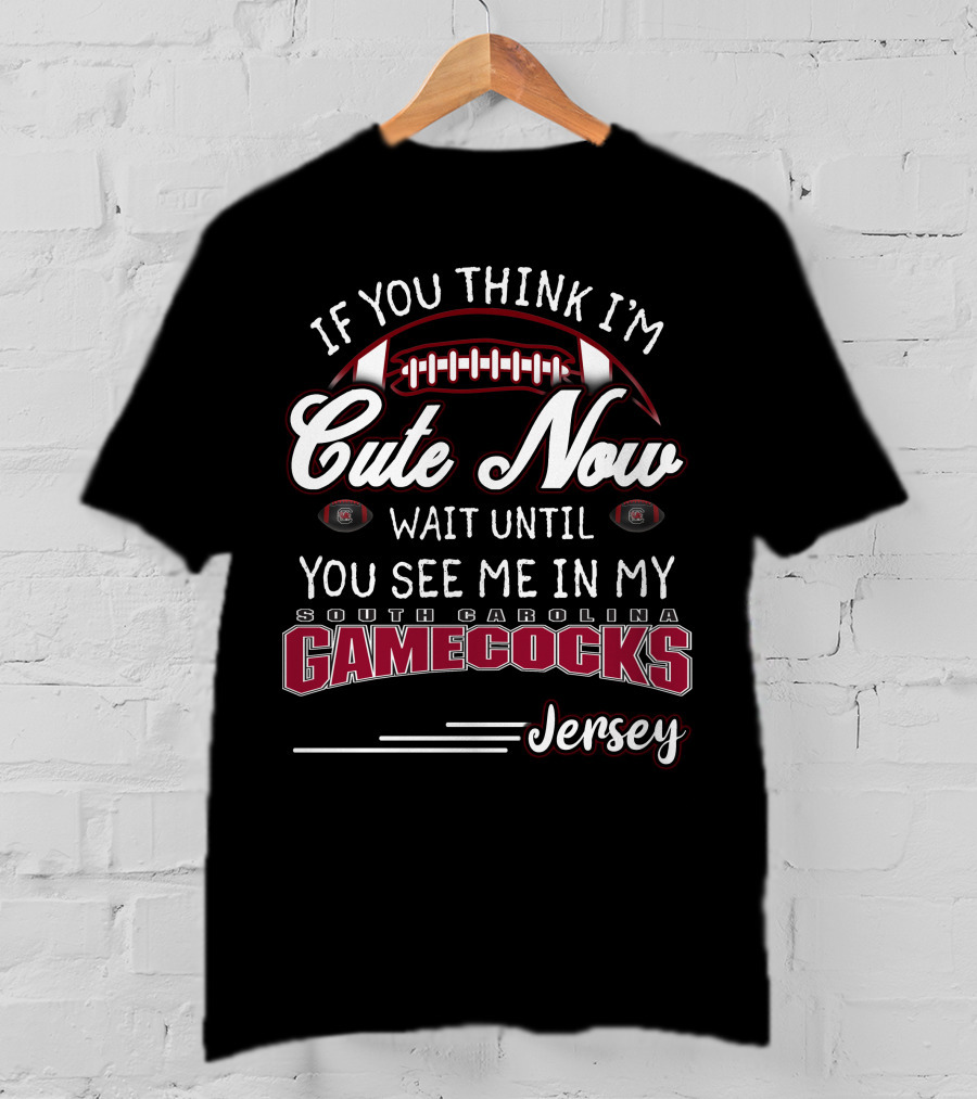 If You Think I'm Cute Now Wait Until You See Me In My South Carolina Gamecocks Jersey T-Shirt