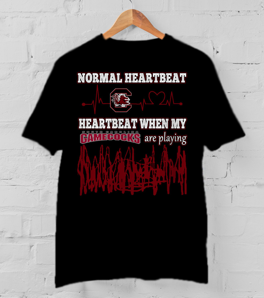 Normal Heartbeat Heartbeat When My South Carolina Gamecocks Are Playing T-Shirt