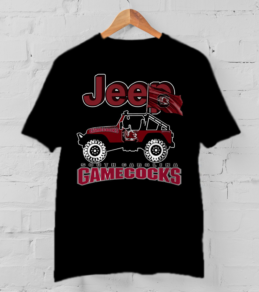 Jeep South Carolina Gamecocks Off-Road Spirit Vehicle T-Shirt