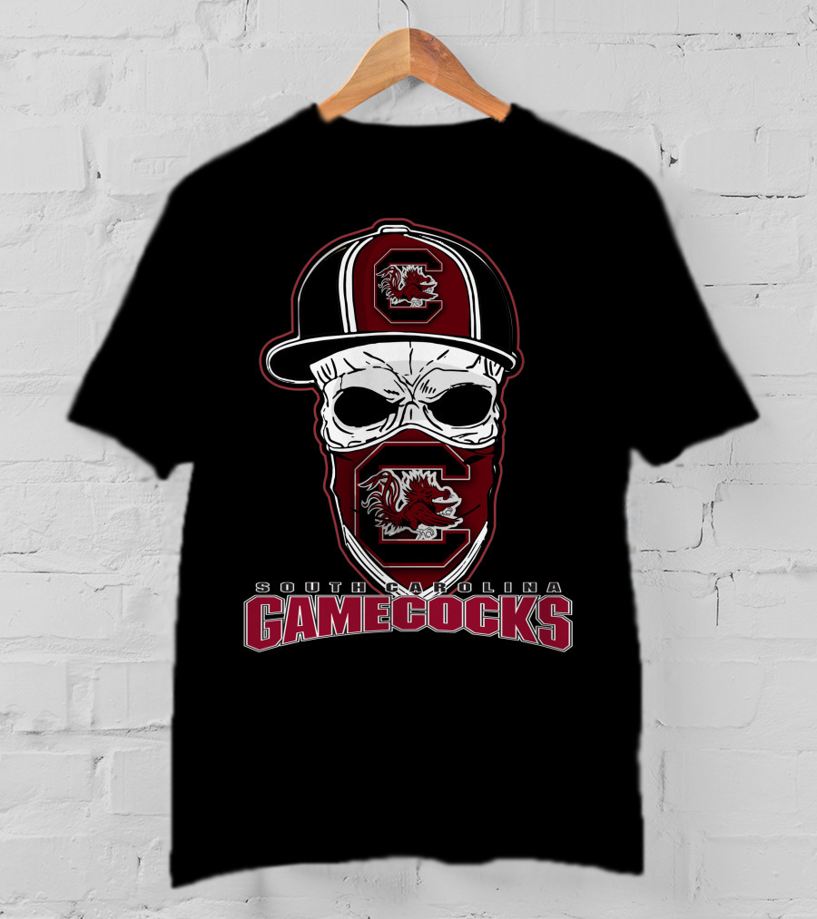 Skull Cap South Carolina Gamecocks T-Shirt