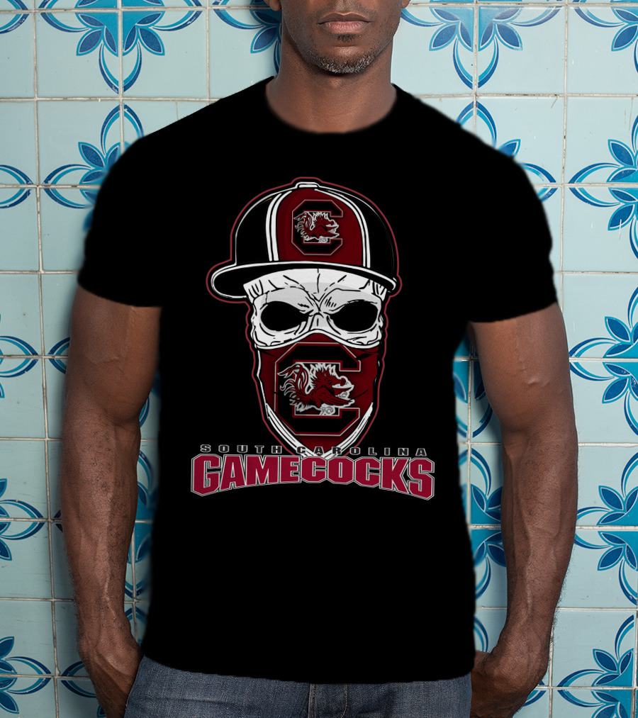 Skull Cap South Carolina Gamecocks T-Shirt