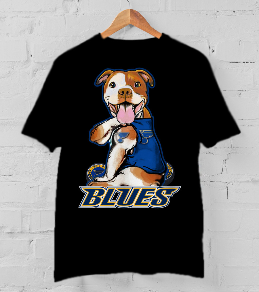 St. Louis Blues Pitbull Hockey Team T-Shirt