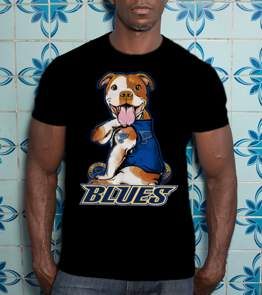 St. Louis Blues Pitbull Hockey Team T-Shirt