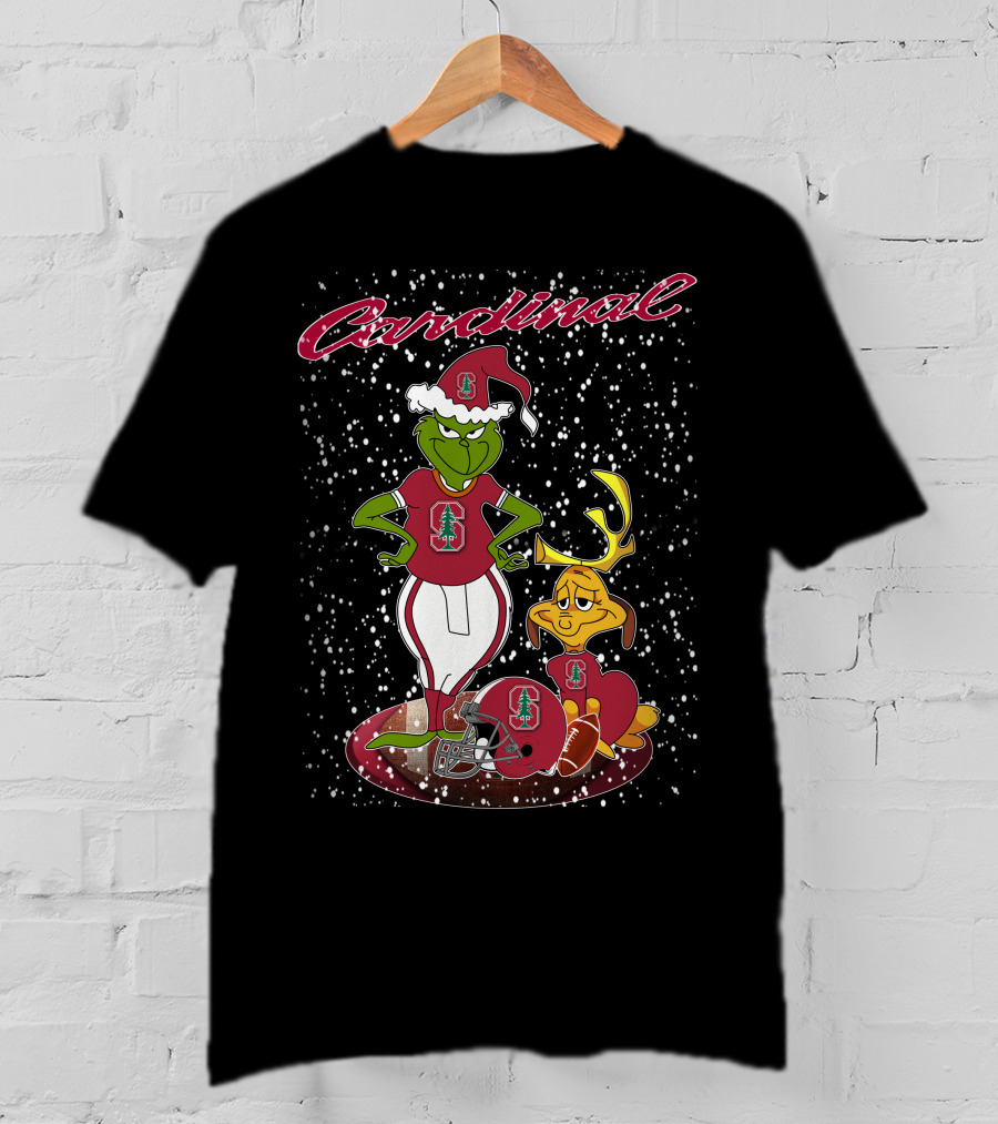 Grinchxmas Cardinal Stanford Football Holiday T-Shirt