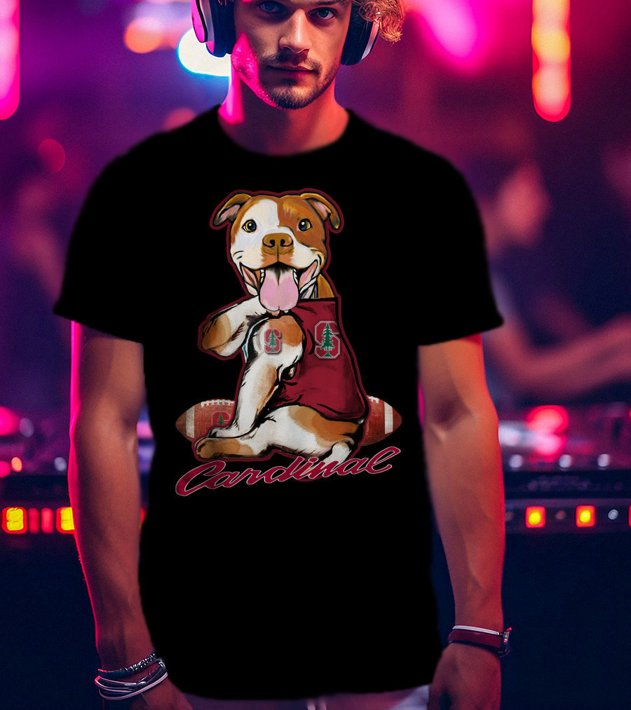 Pitbull Cardinal Stanford Football T-Shirt