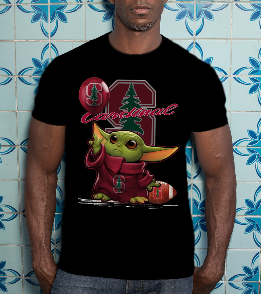 Yoda Stanford Football Cardinal Balloon Baby Jedi Sports Fan T-Shirt