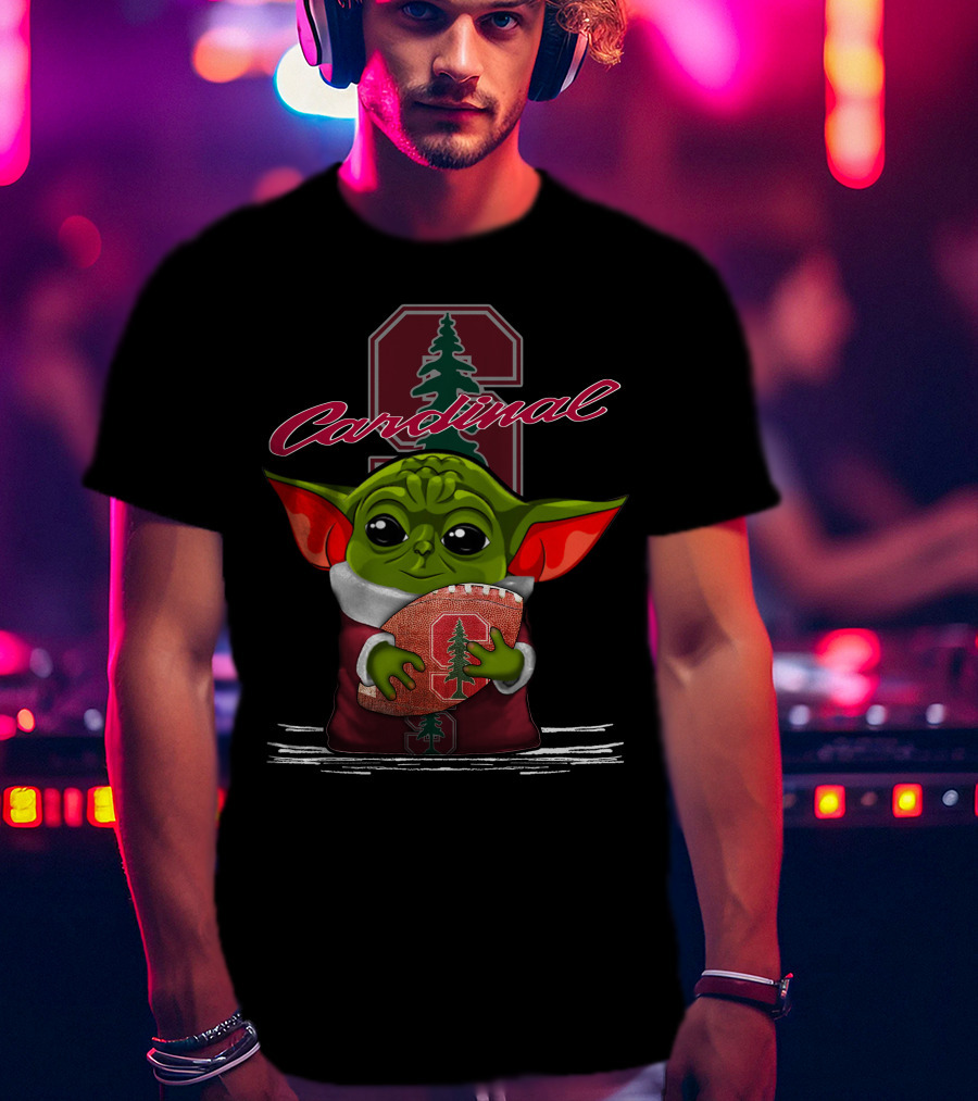 Yoda Stanford Cardinal Football Fans T-Shirt