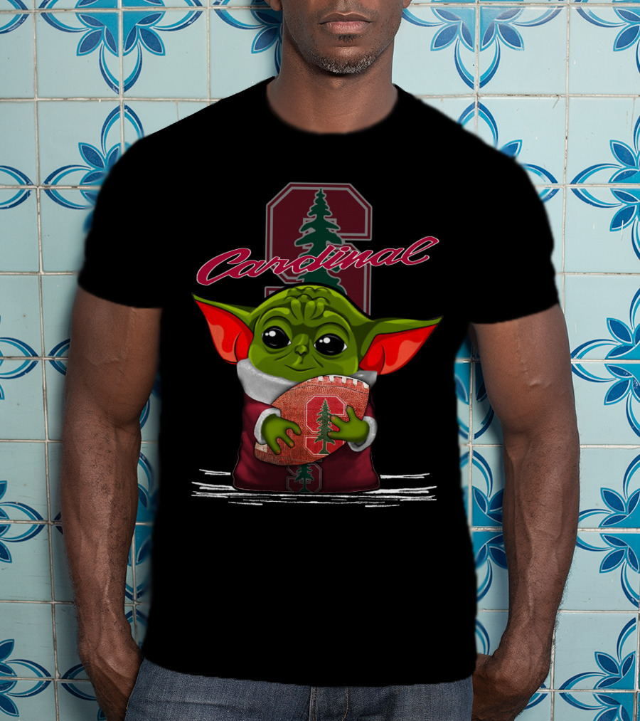 Yoda Stanford Cardinal Football Fans T-Shirt