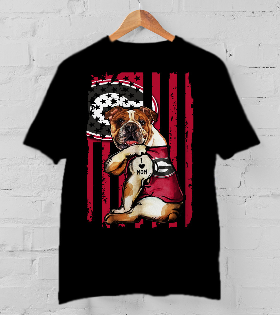 I ♥ Mom Georgia Bulldogs Bulldog Football Pride T-Shirt