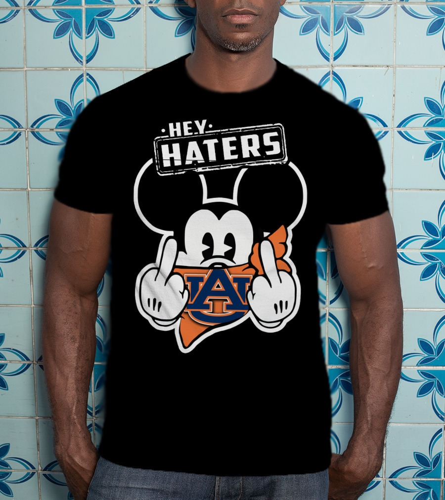 Hey Haters Mickey Mouse Auburn Tigers T-Shirt