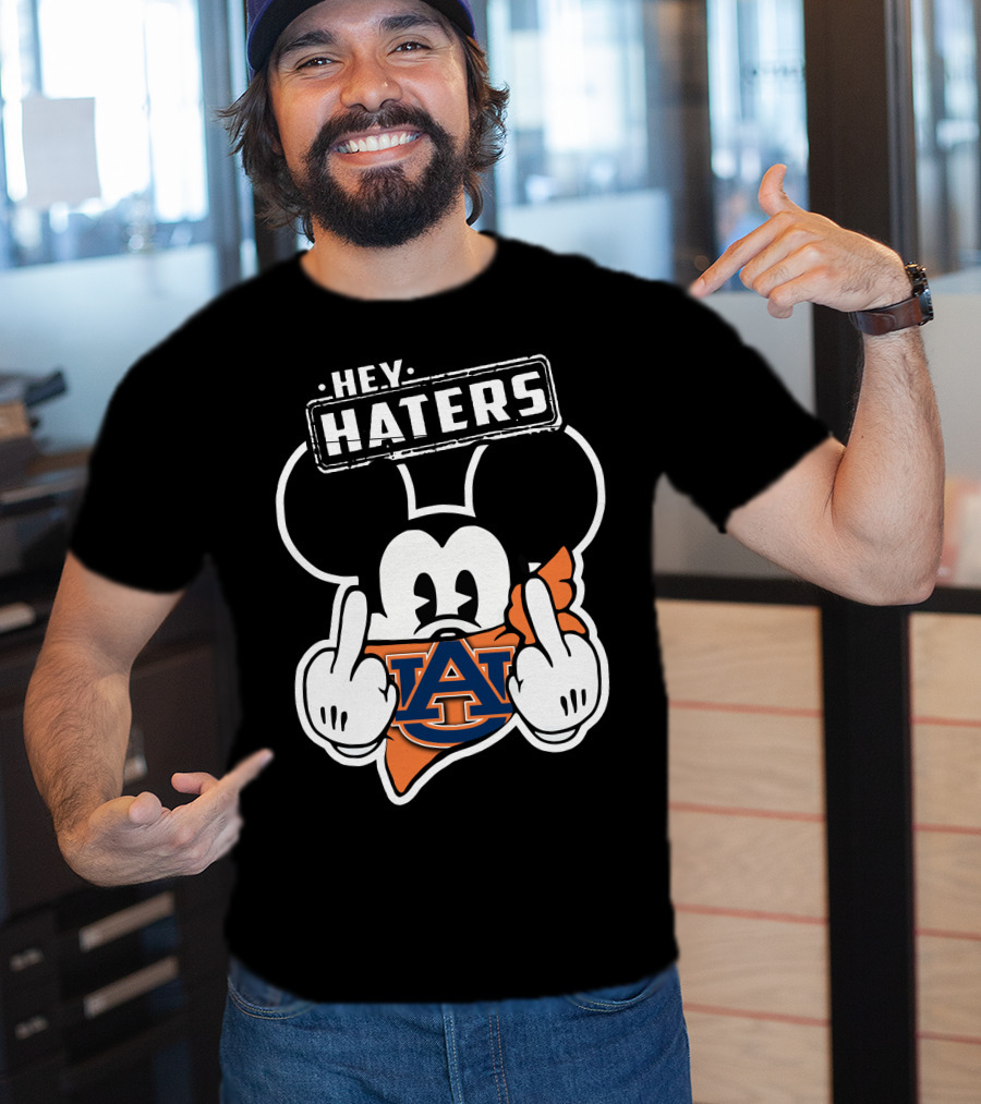 Hey Haters Mickey Mouse Auburn Tigers T-Shirt