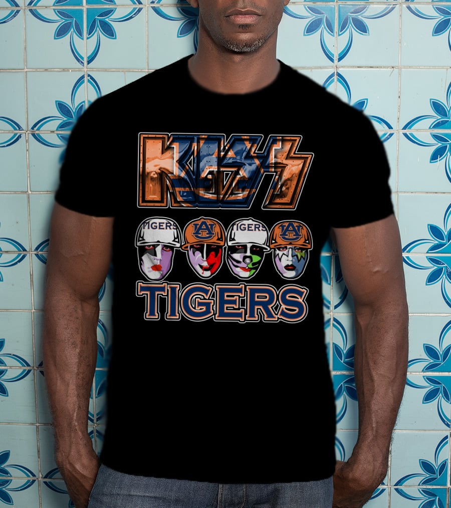KISS Auburn Tigers Band Fan T-Shirt