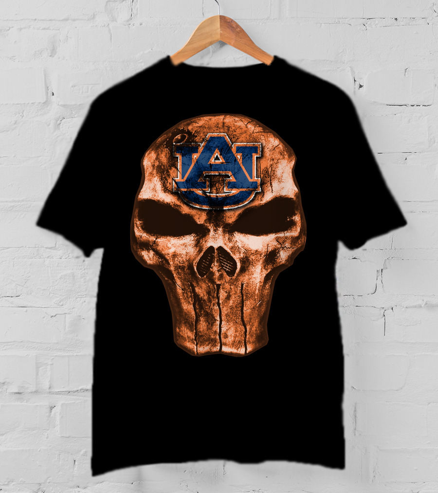 Auburn Tigers Skull T-Shirt