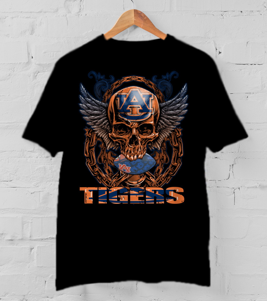 Auburn Tigers Winged Skull AU T-Shirt