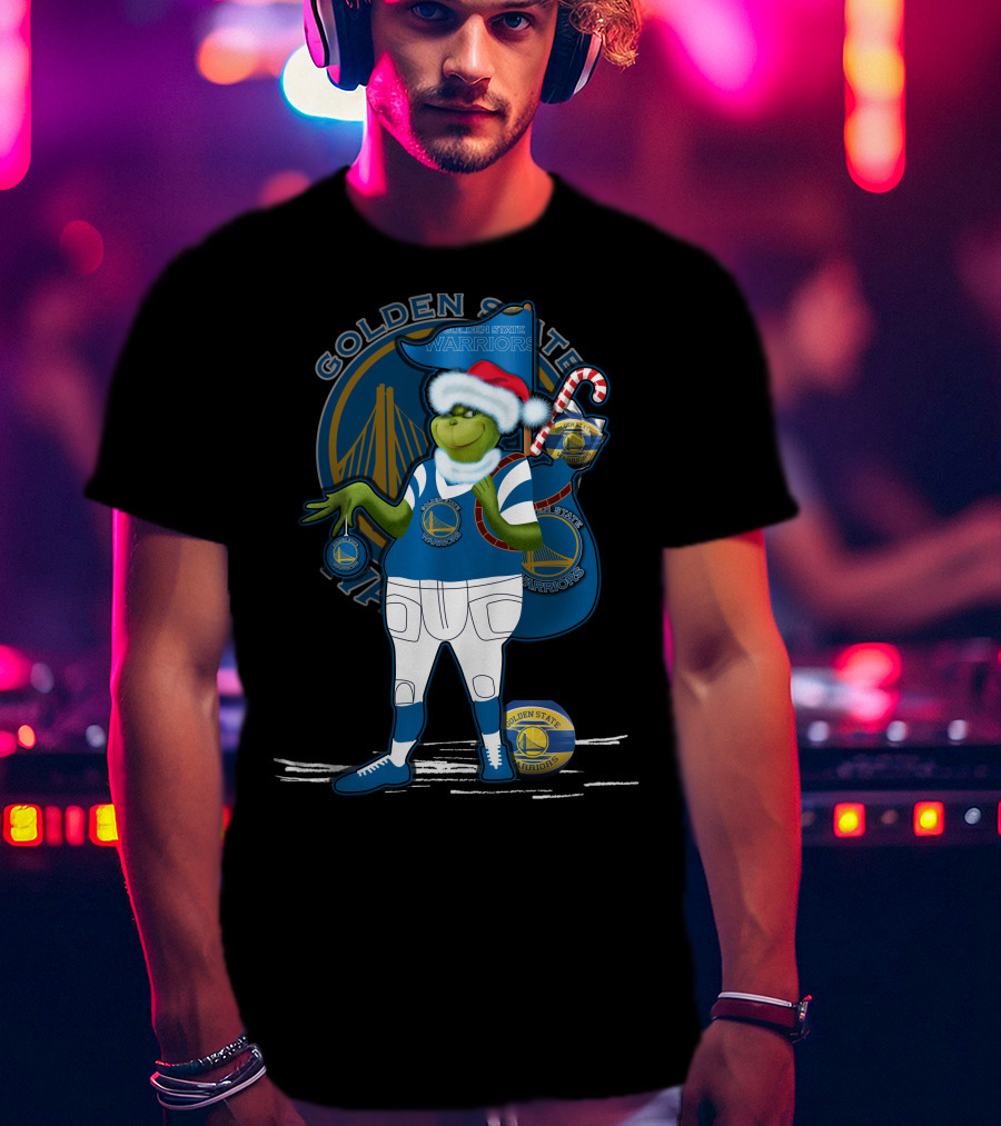 Golden State Warriors Grinch Christmas Special Edition T-Shirt