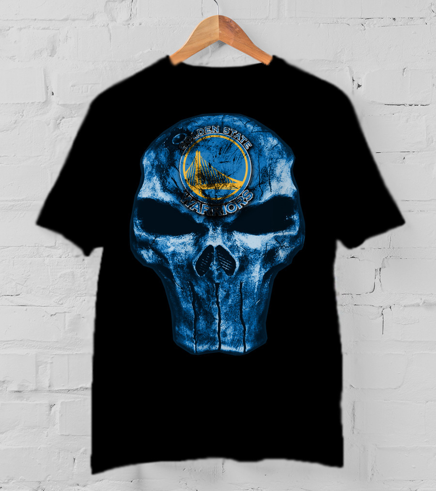 Skull Golden State Warriors Basketball T-Shirt