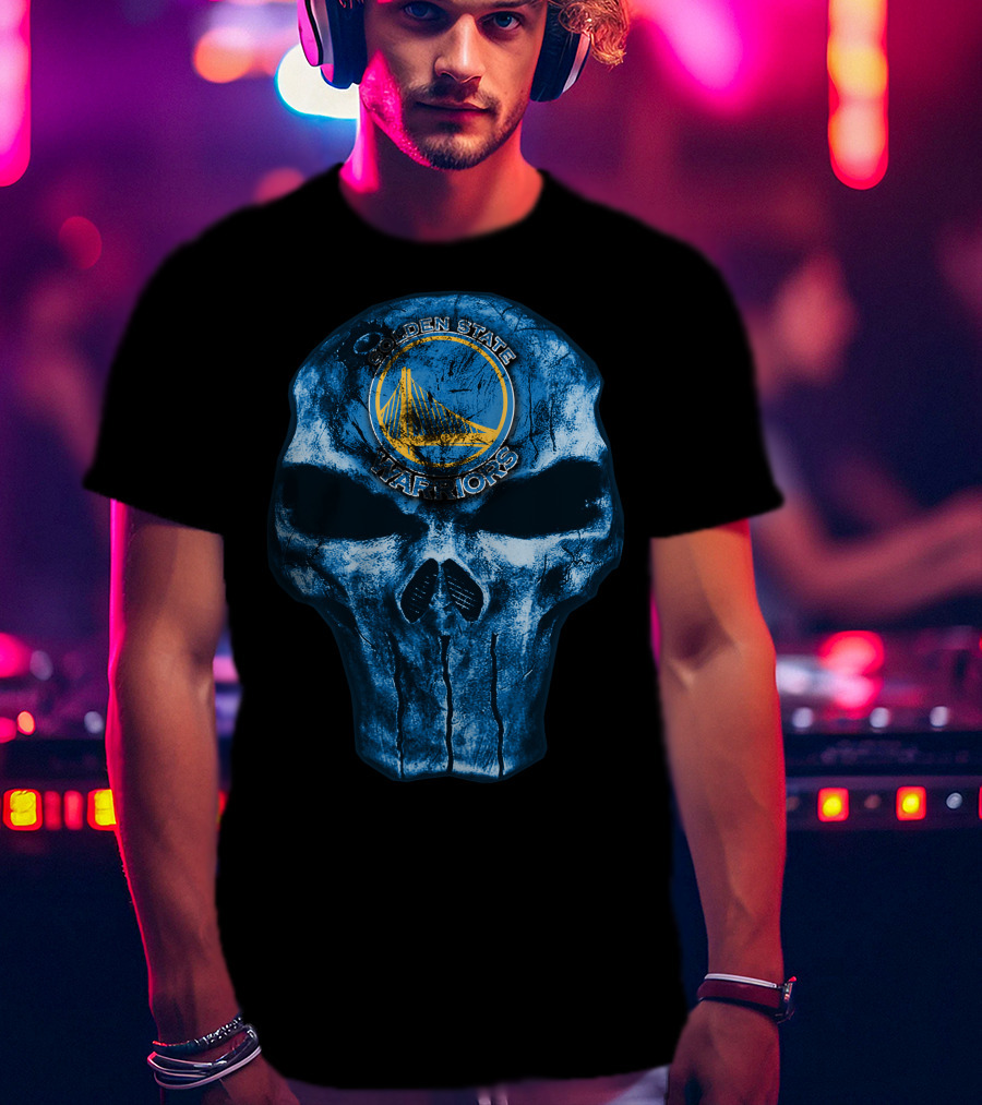 Skull Golden State Warriors Basketball T-Shirt