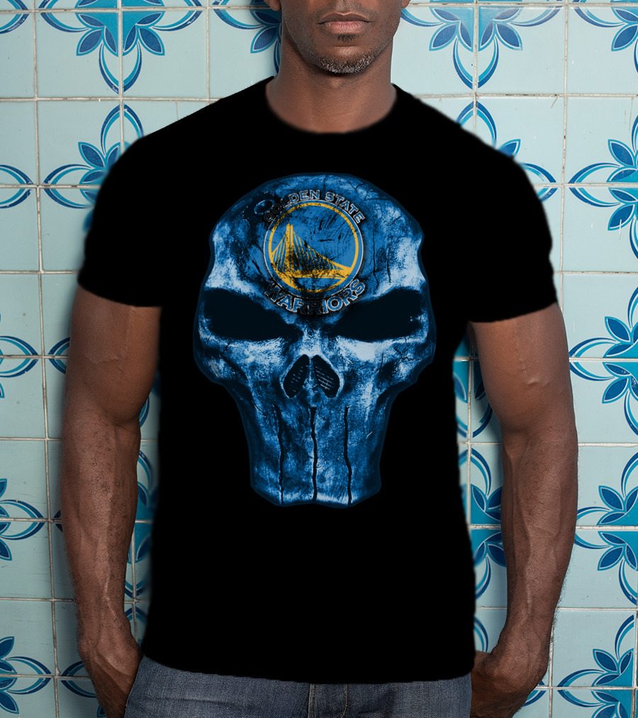 Skull Golden State Warriors Basketball T-Shirt
