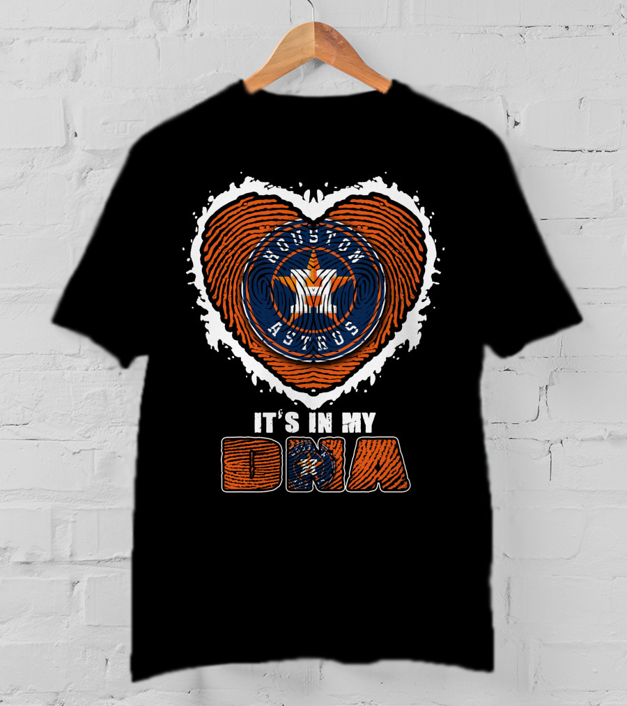 Houston Astros Heart It's In My DNA T-Shirt
