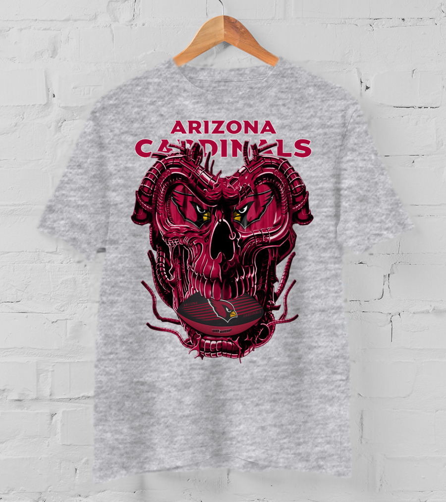 Arizona Cardinals Dragonskull Fusion Gridiron T-Shirt