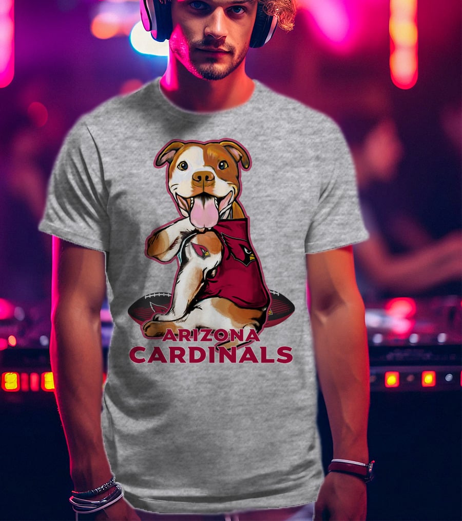 Arizona Cardinals Pitbull Football Fan T-Shirt